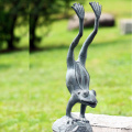 hot sale high quality antique metal bronze casting garden animal frog sculpture for home garden park decoration